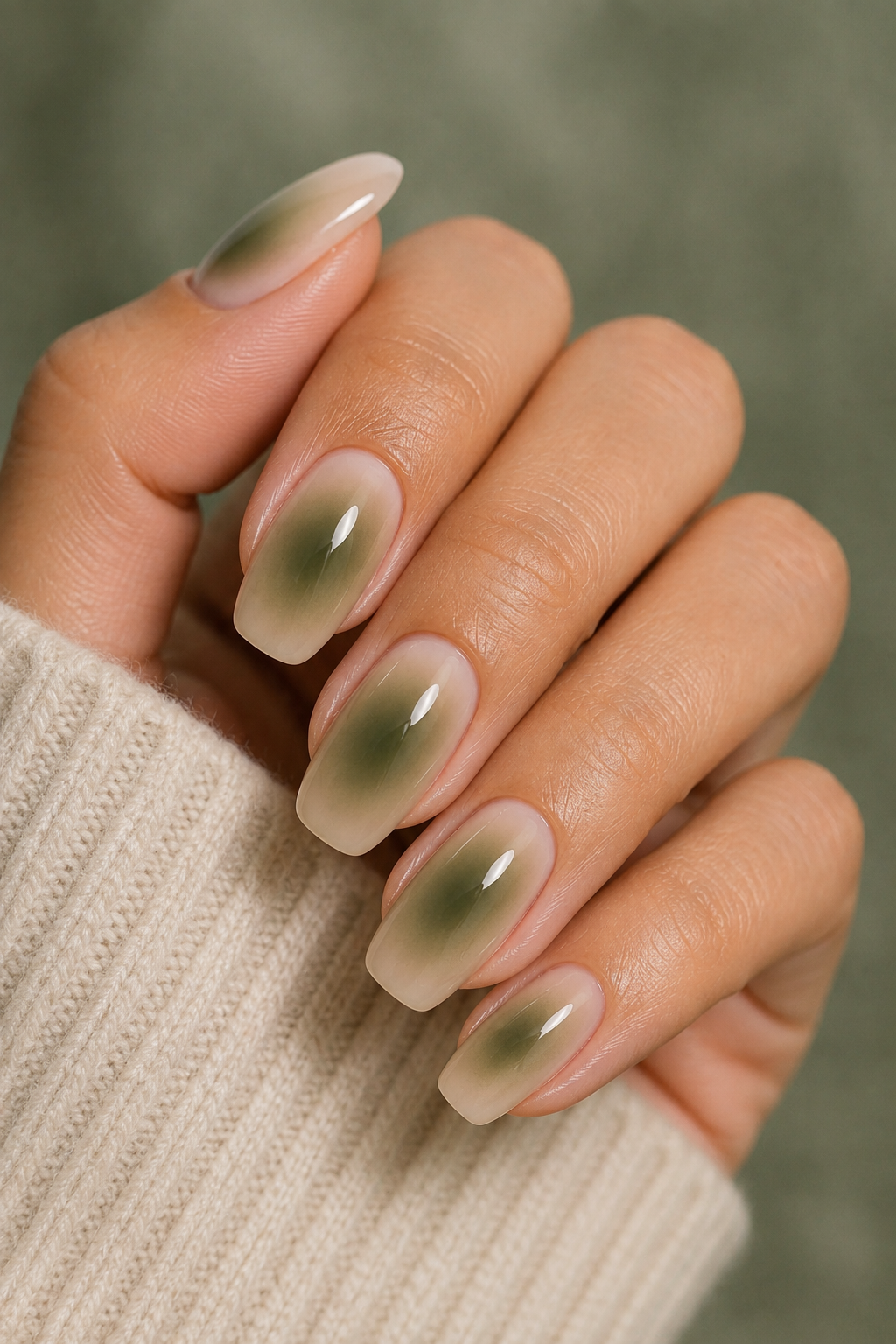 Green Aura Nails