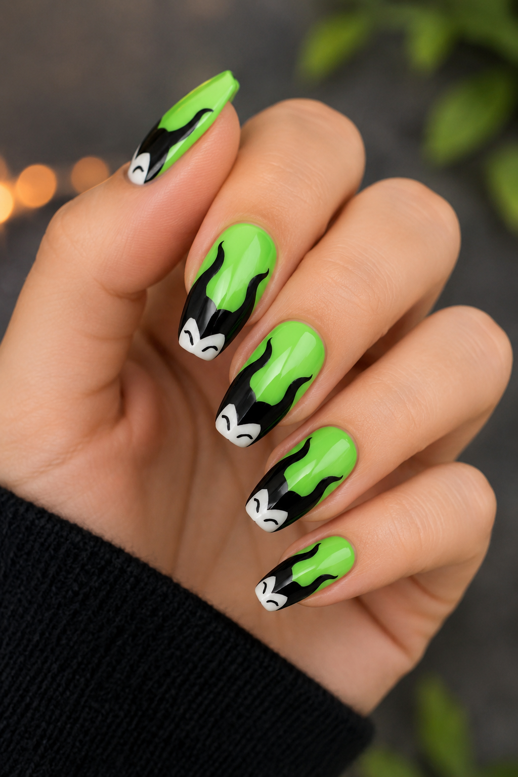 Maleficent-Inspired Horn Nails