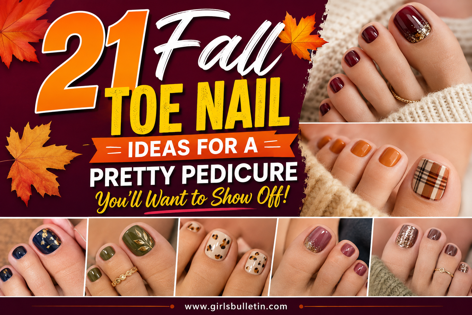 fall toe nail ideas this season
