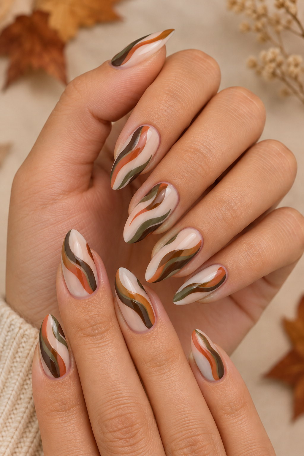 Autumn Ribbon Waves