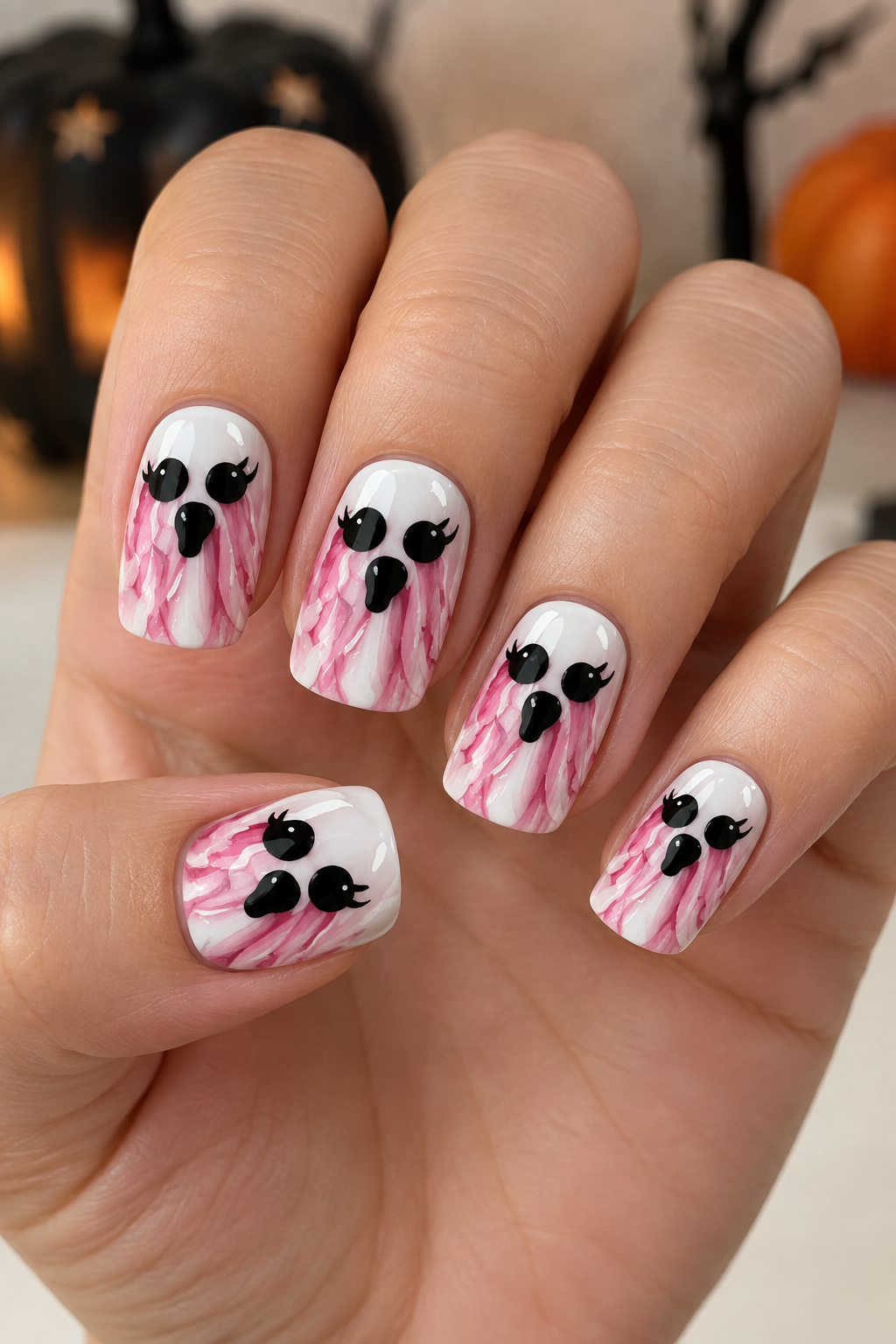 Bloody Ghost Nails