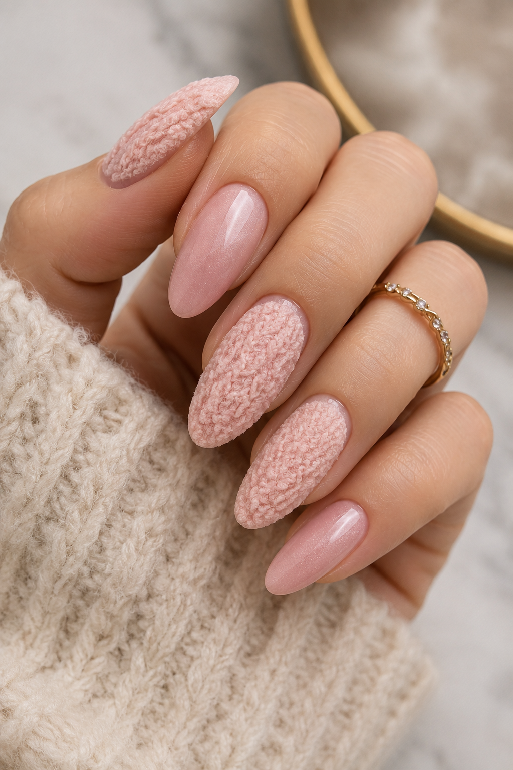 Bouclé Sweater Nails
