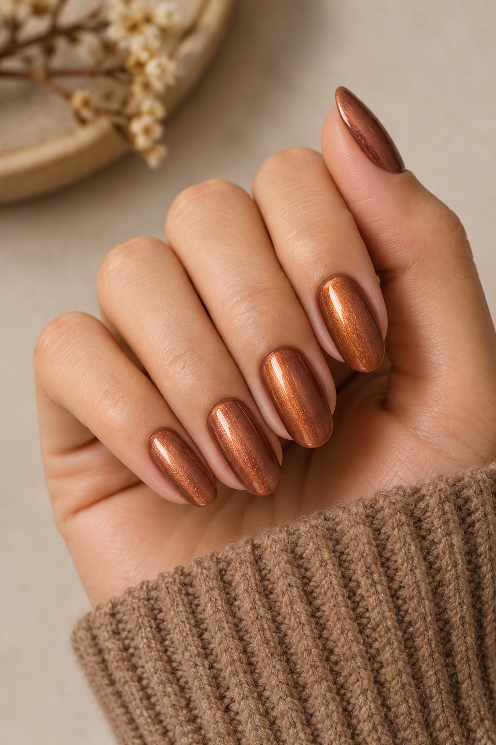 Burnished Copper Nails