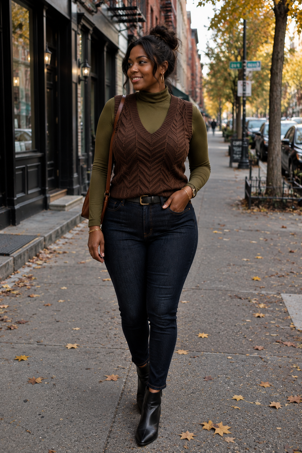 Chevron Knit Sweater Vest