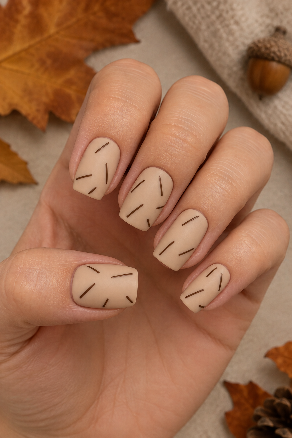 Forest-Brown Fine Lines