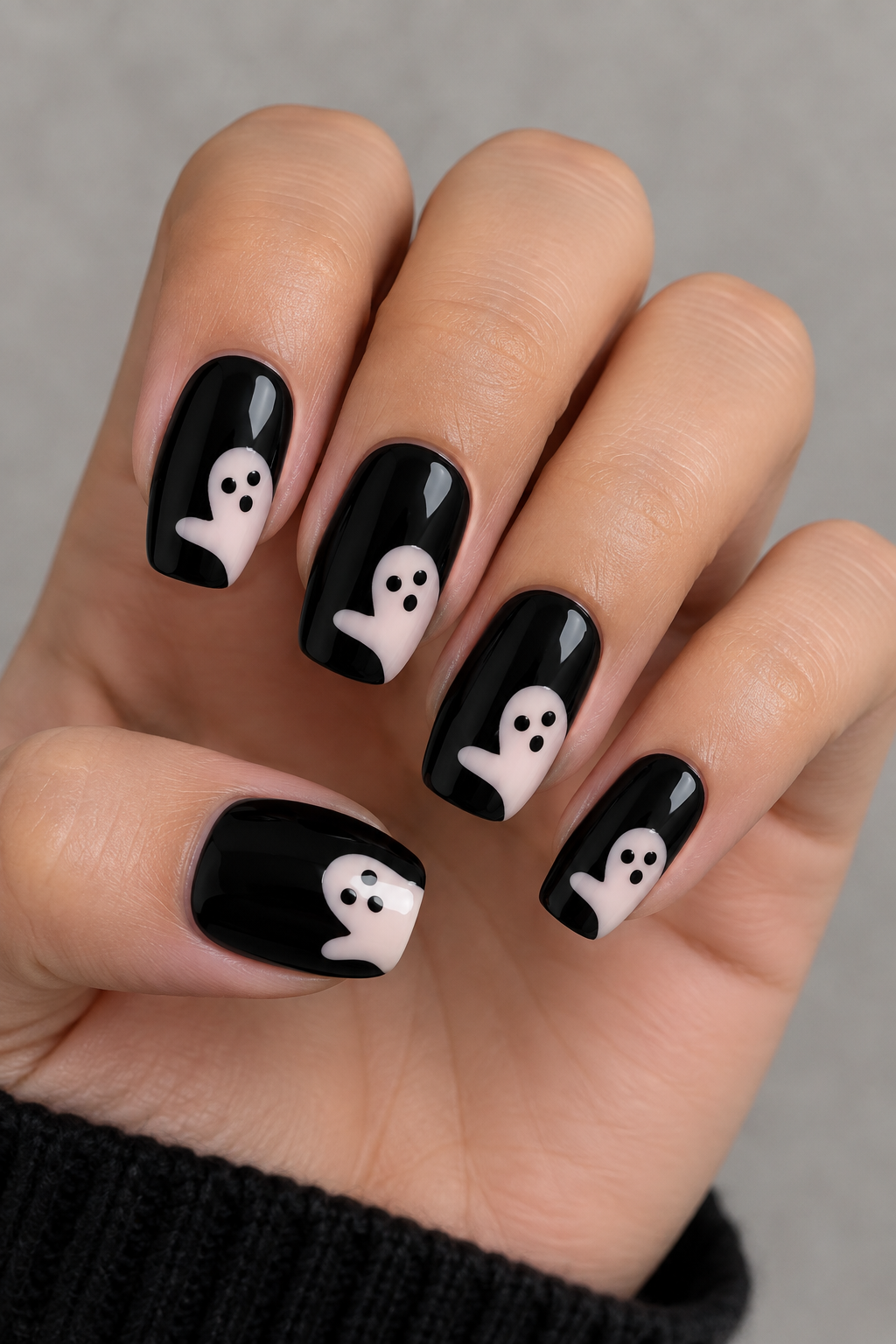 Ghost Silhouette Nails