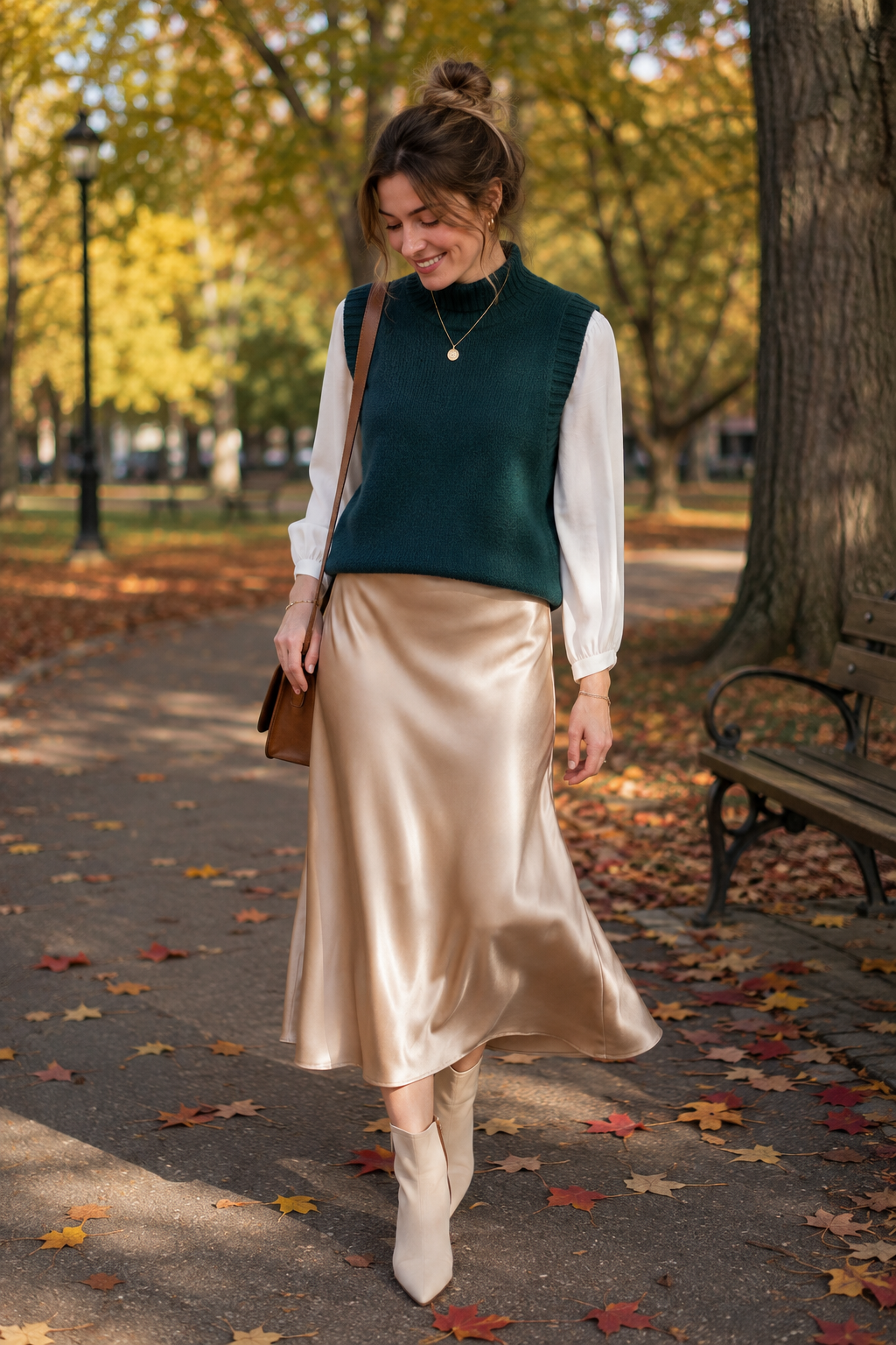 Mock-Neck Sweater Vest