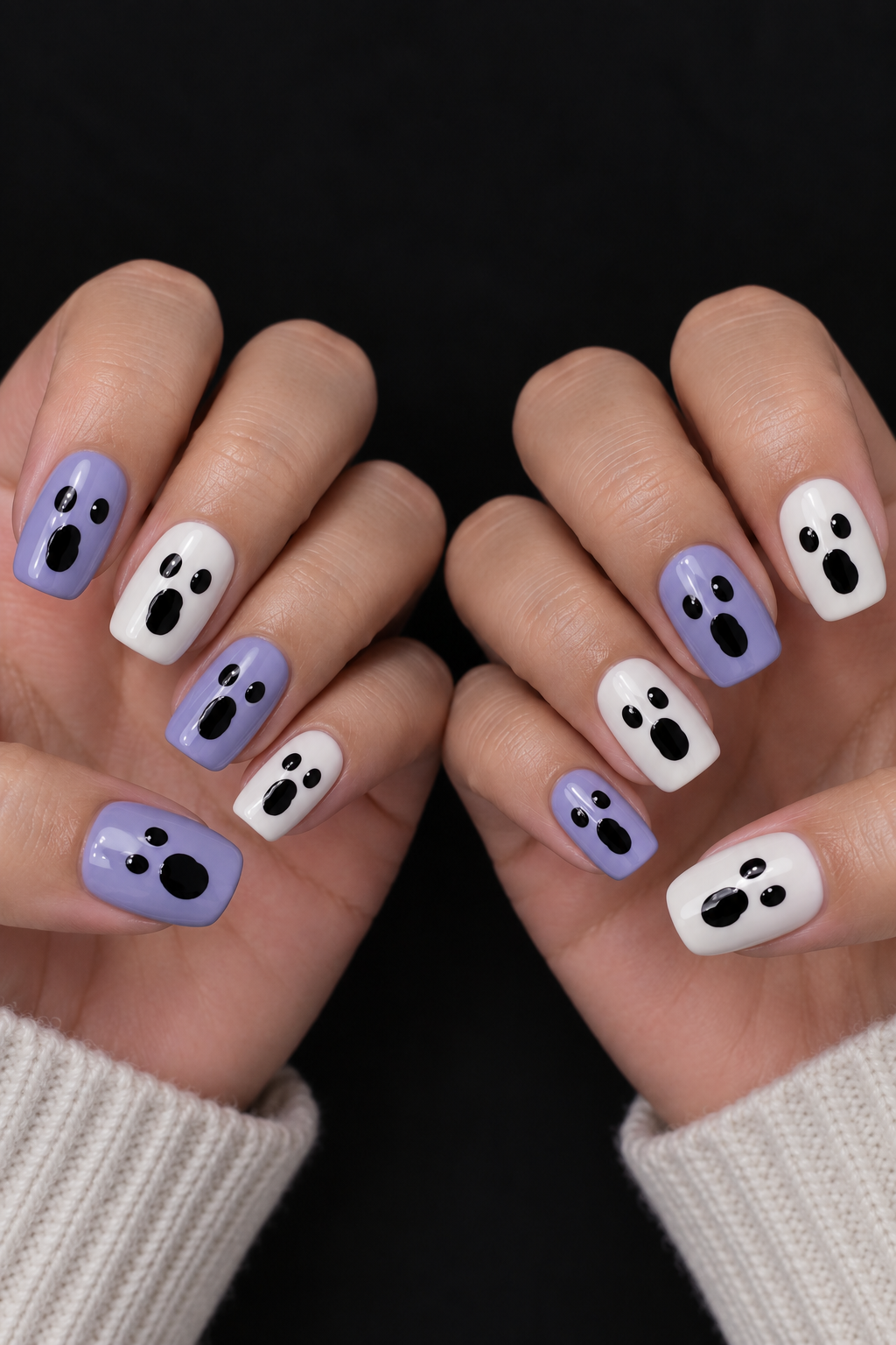 Pastel Peekaboo Ghost Faces