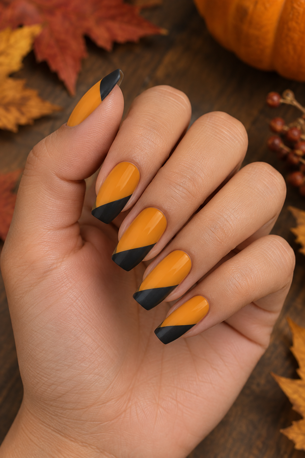 Saffron and Charcoal Split Tip