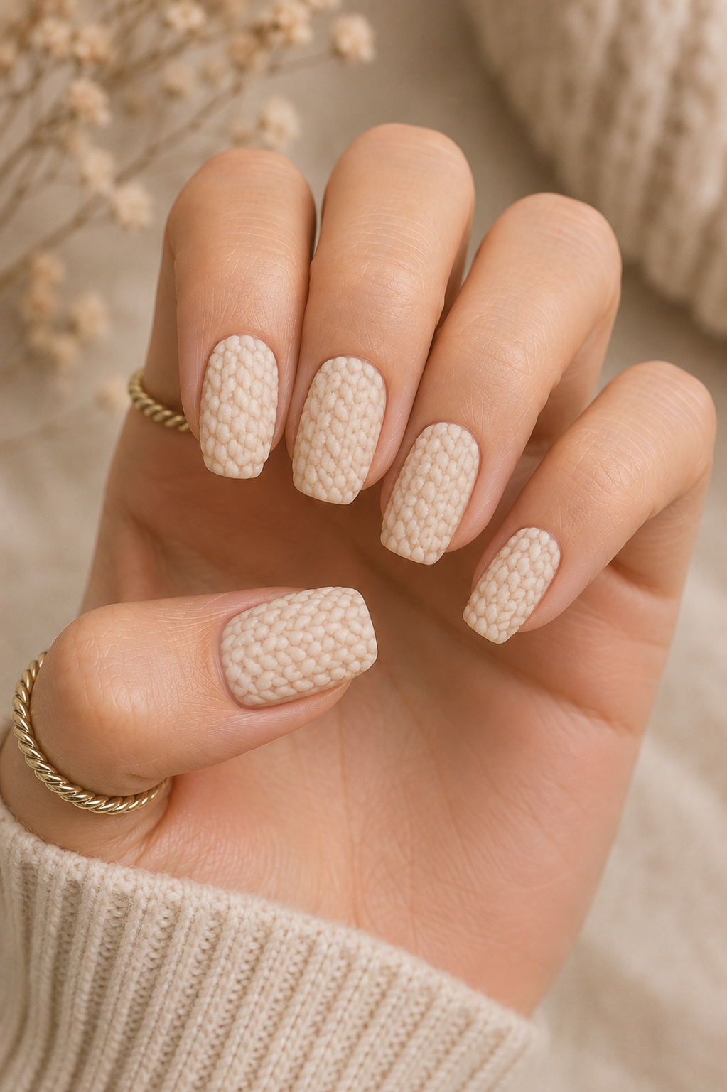 Seed Stitch Sweater Nails