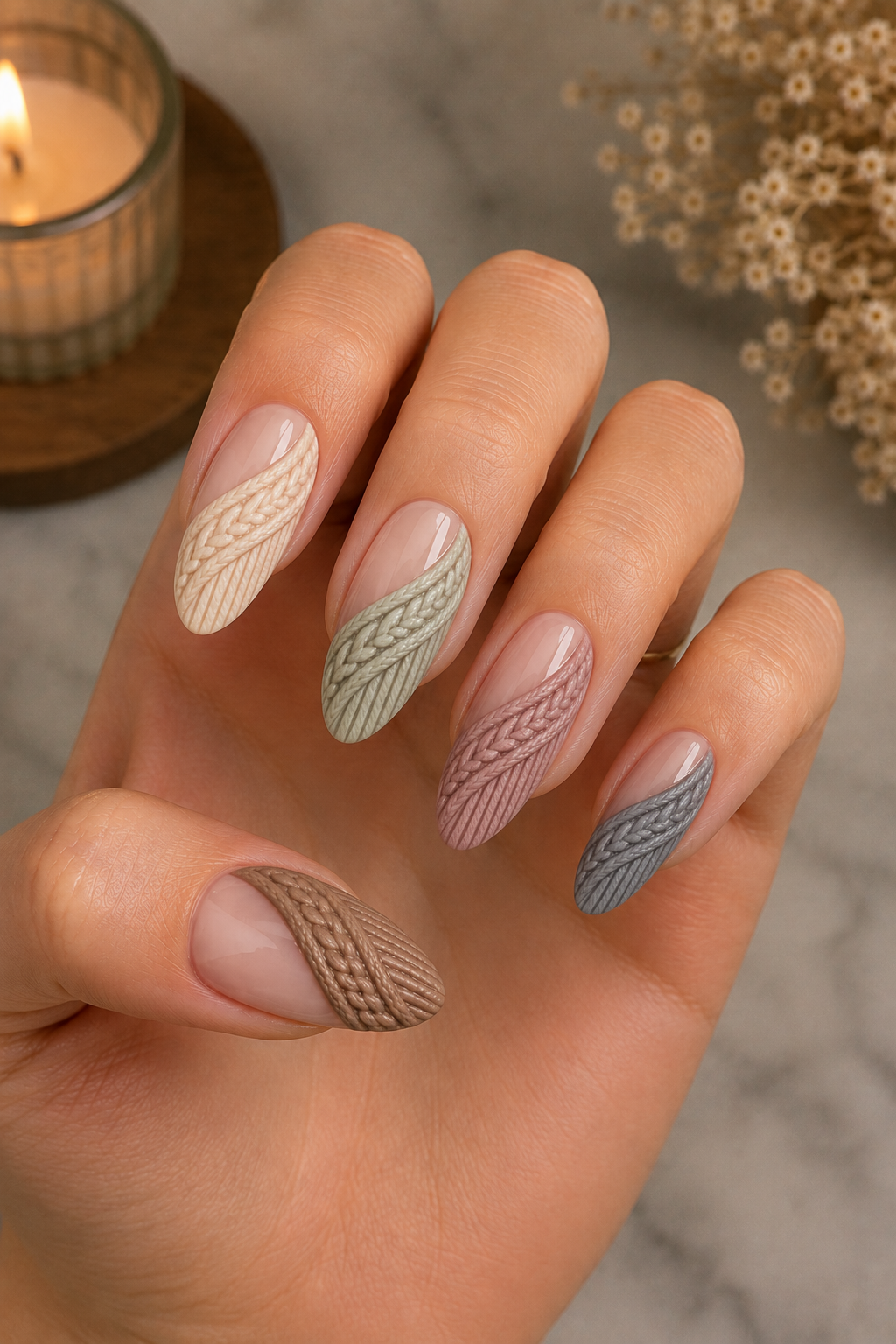 Shawl Collar Sweater Nails
