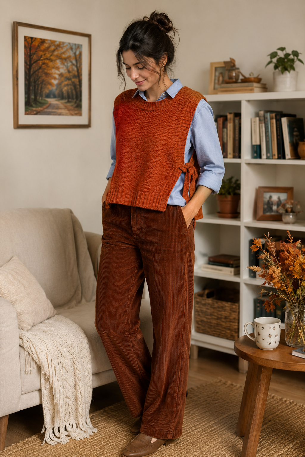 Side-Tie Sweater Vest