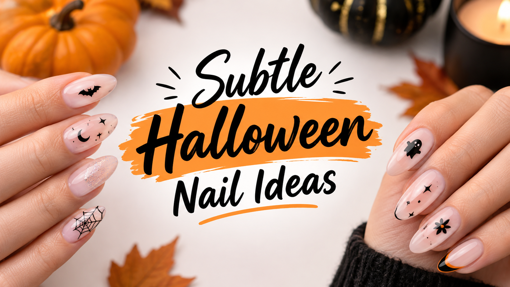 Subtle Halloween Nail Designs