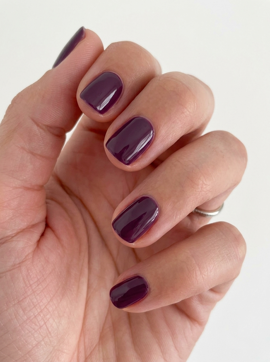 plum nail fall color ideas
