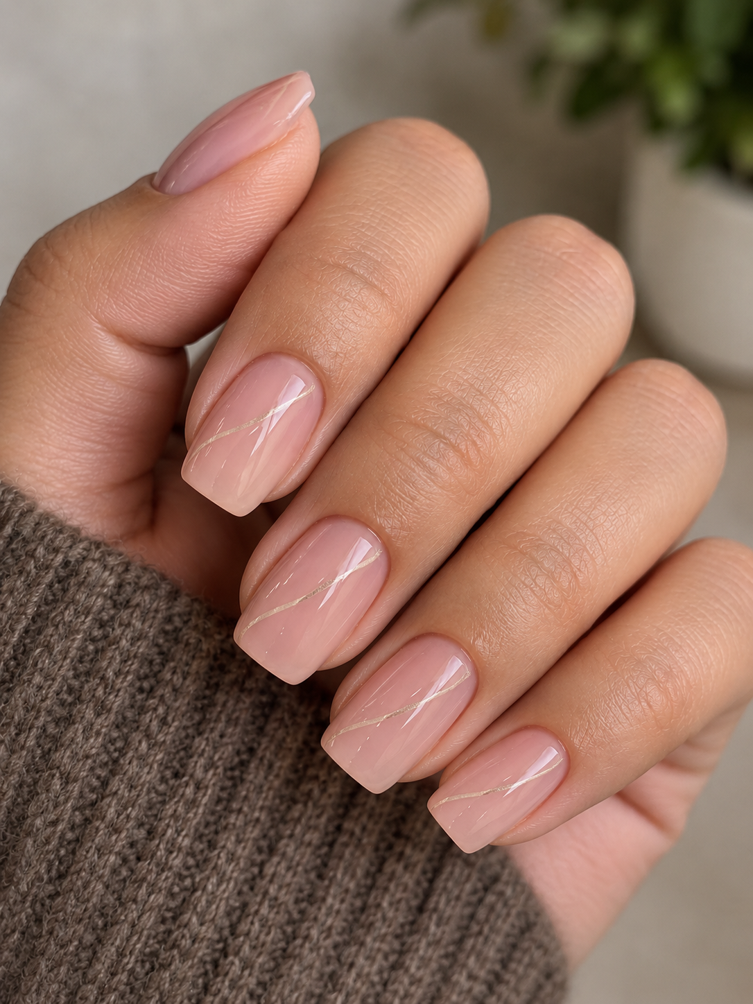 square nail shape for chubby hands