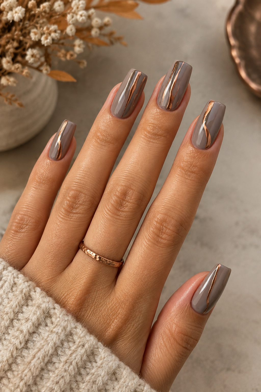 Antique Copper Flatware Nails