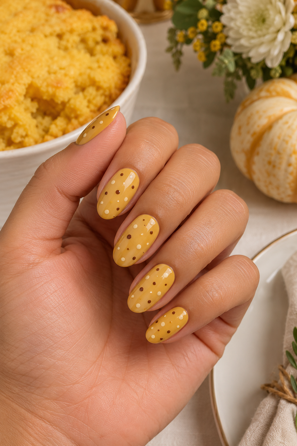 Cornbread Crumb Dots