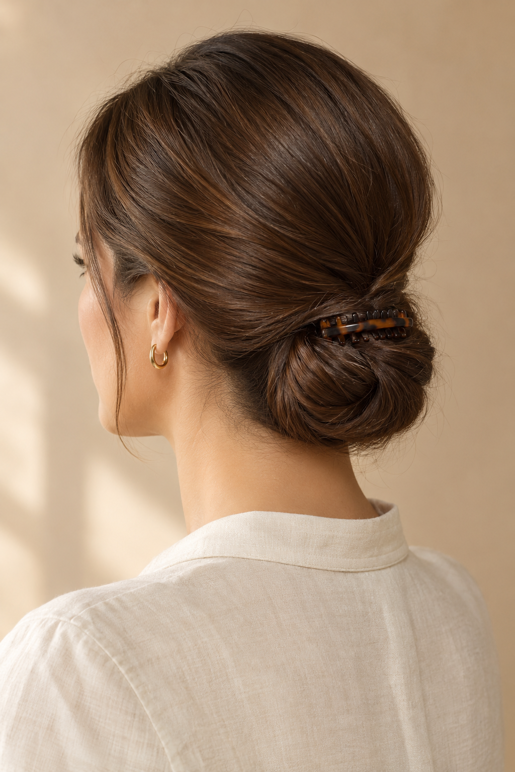 Low Claw Clip hairstyles for thick hair