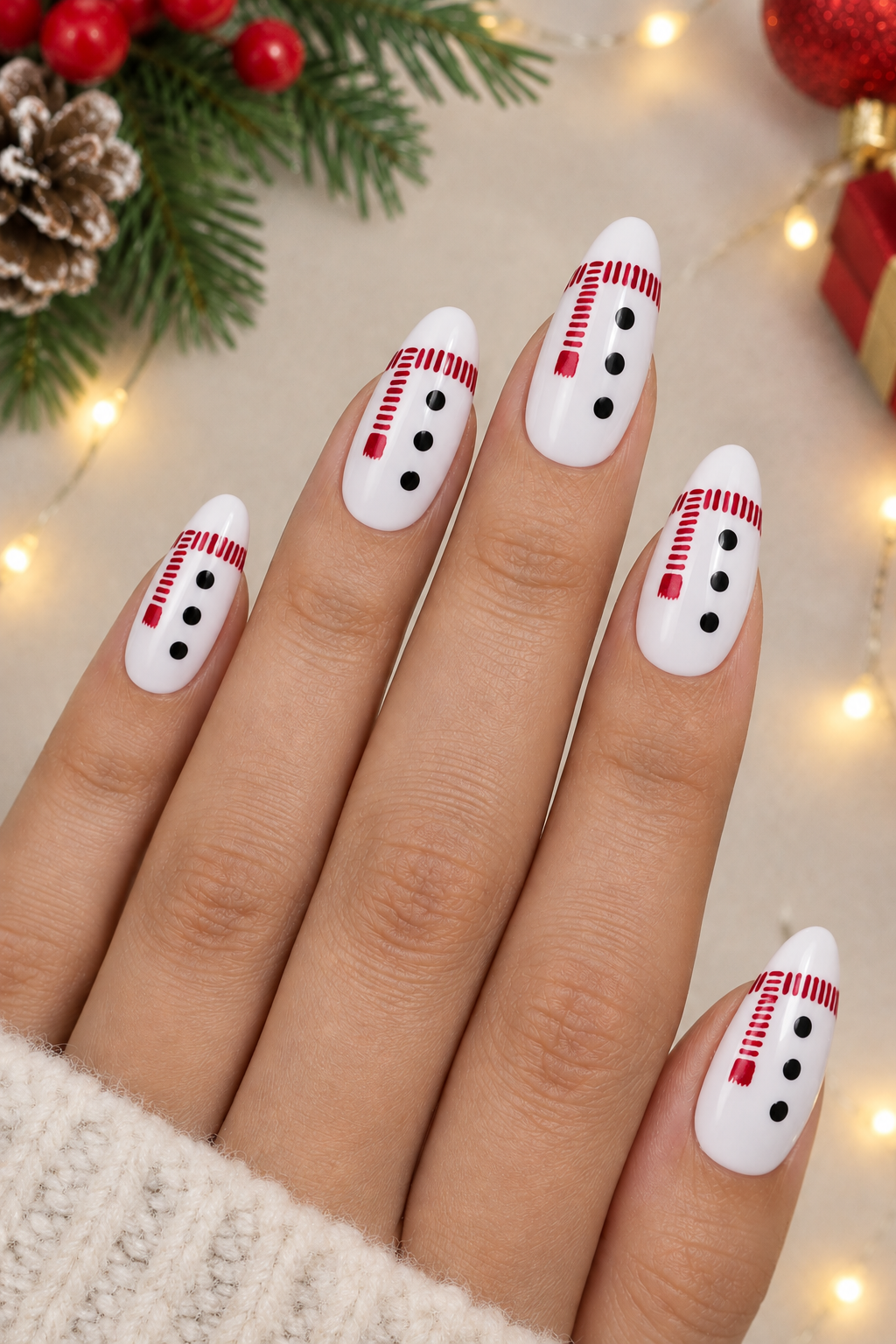 Festive Snowman Manicure Showcase