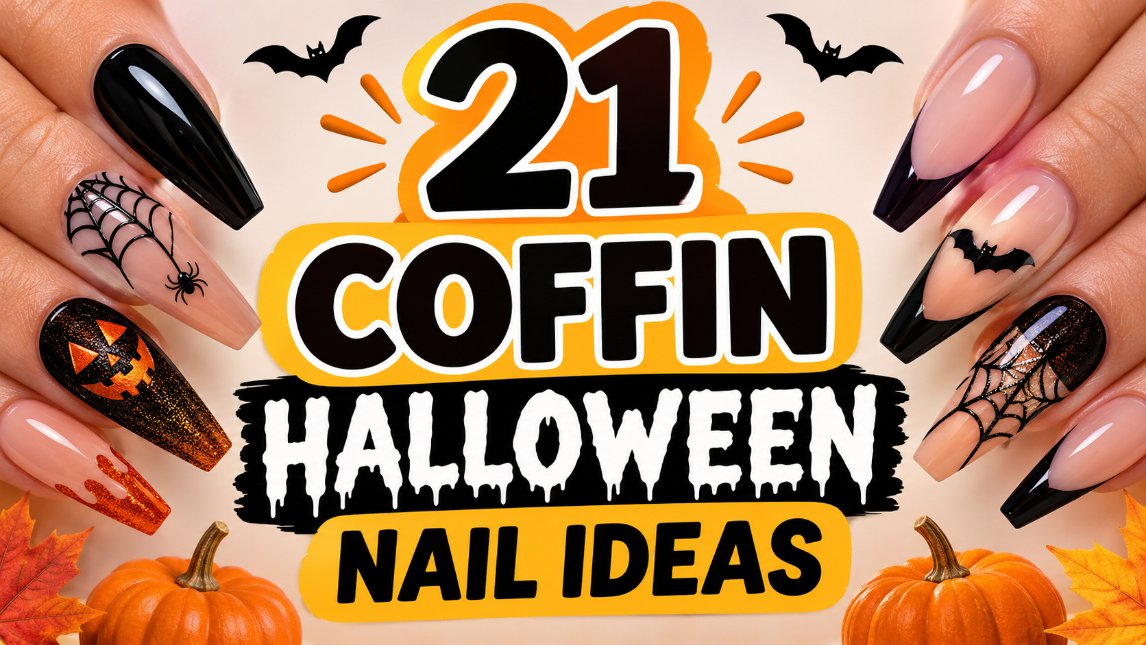 Halloween Coffin Nail Ideas