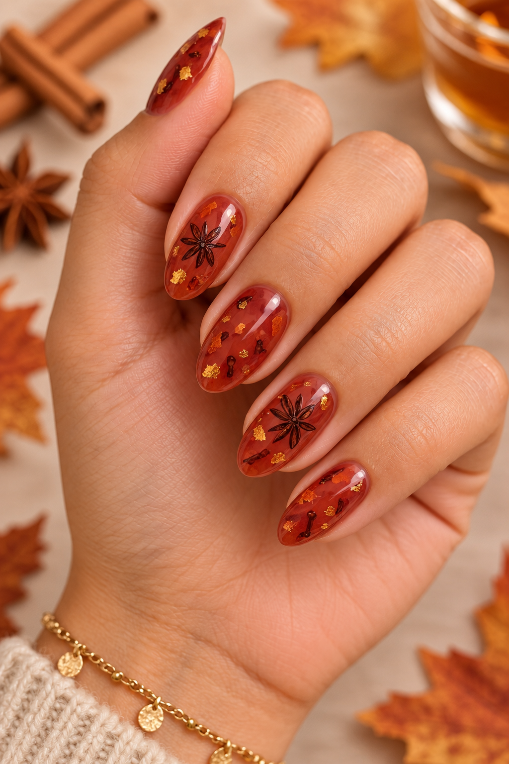 Mulled Cider Spice Manicure