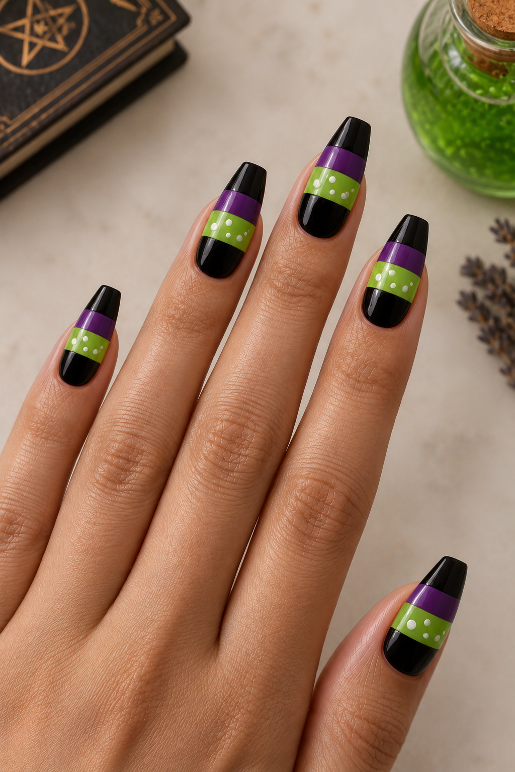 Poison Potion Layers Coffin Nails