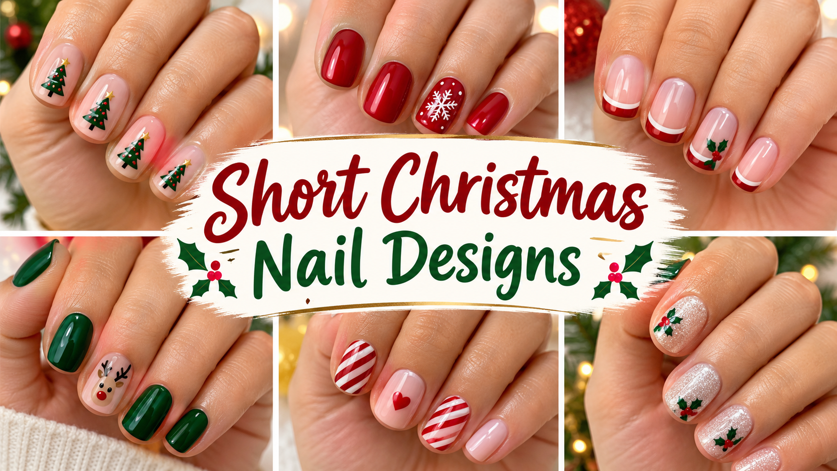 Short Christmas Nail Designs
