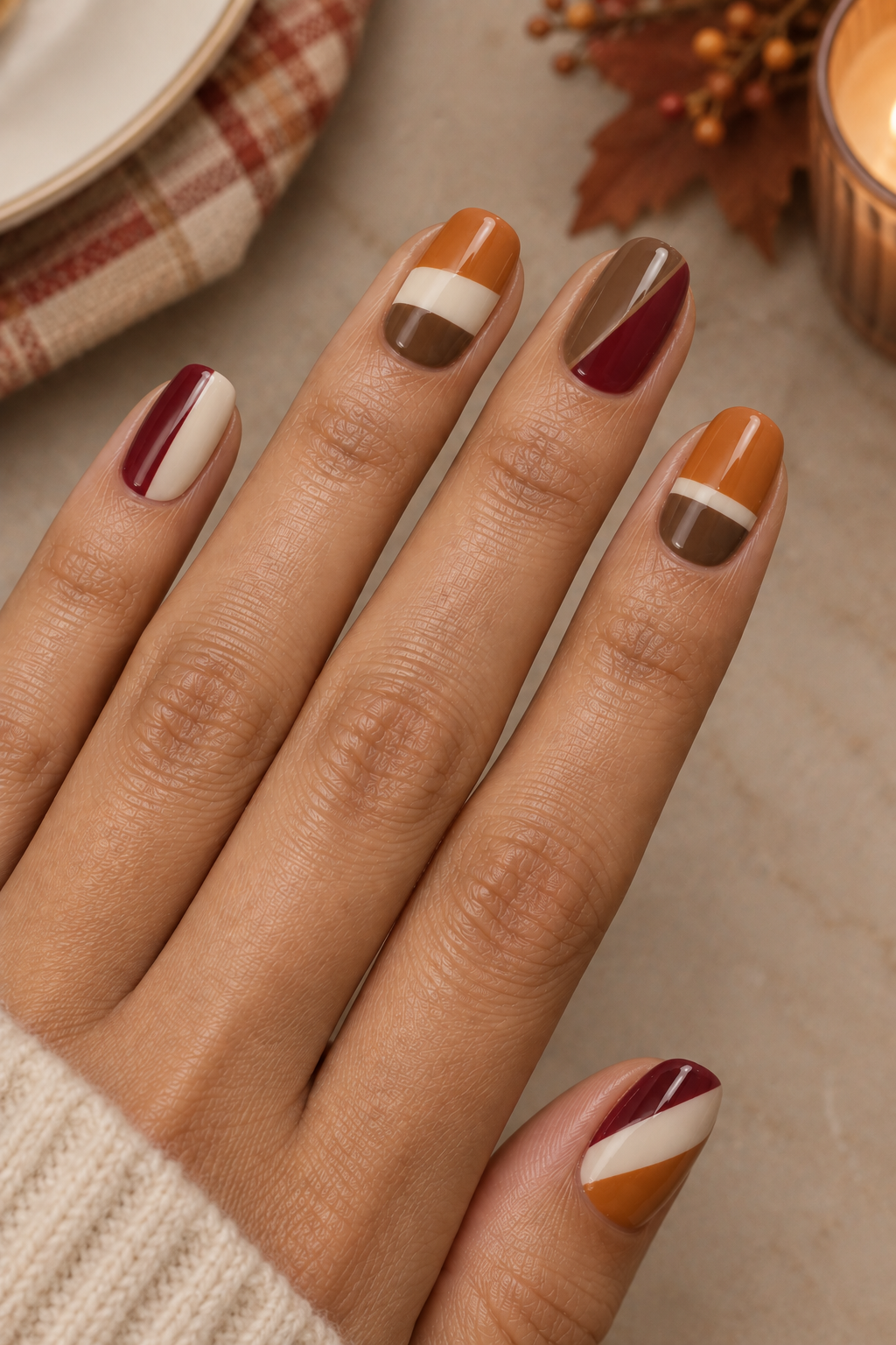Thanksgiving Dinner Color Blocks