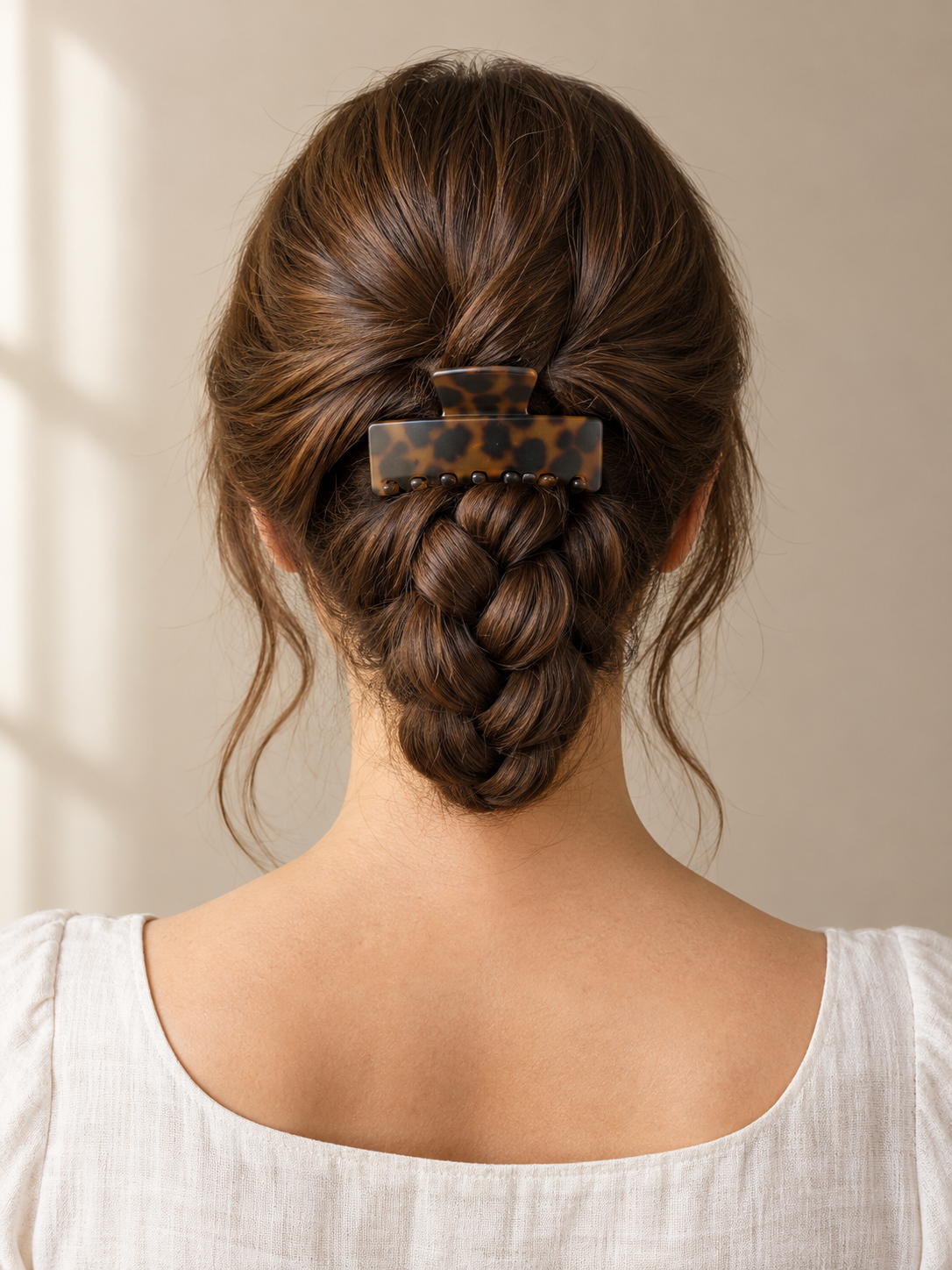 Braided Claw Clip hairstyles for thick hair