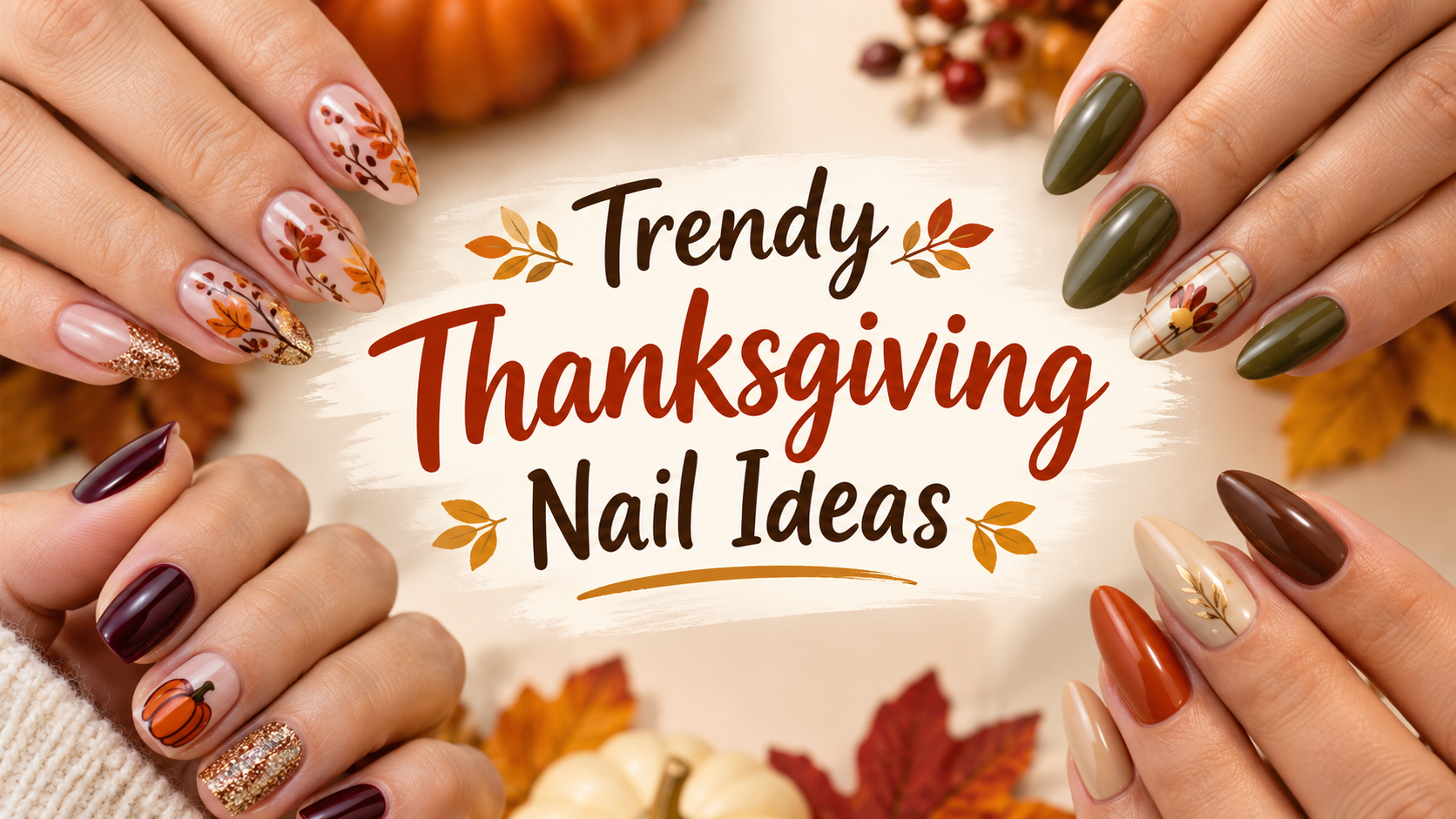 Trendy Thanksgiving Nail Ideas